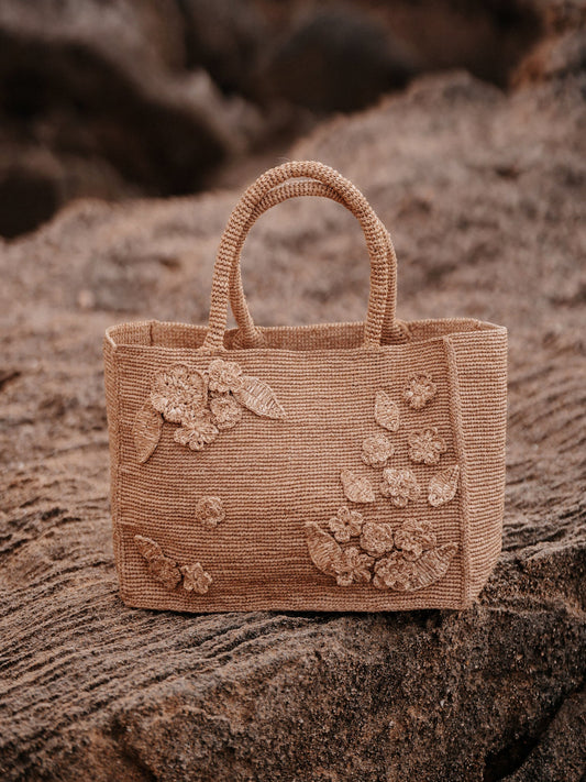 #raffia#FELANA - IKIALAtag1#HandtascheKorbtasche