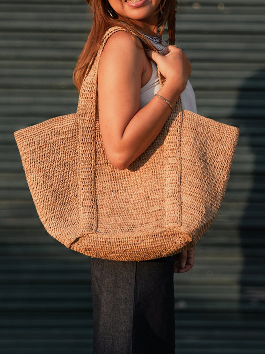 raffiaLILA - IKIALAtag1ecofashionHandtasche