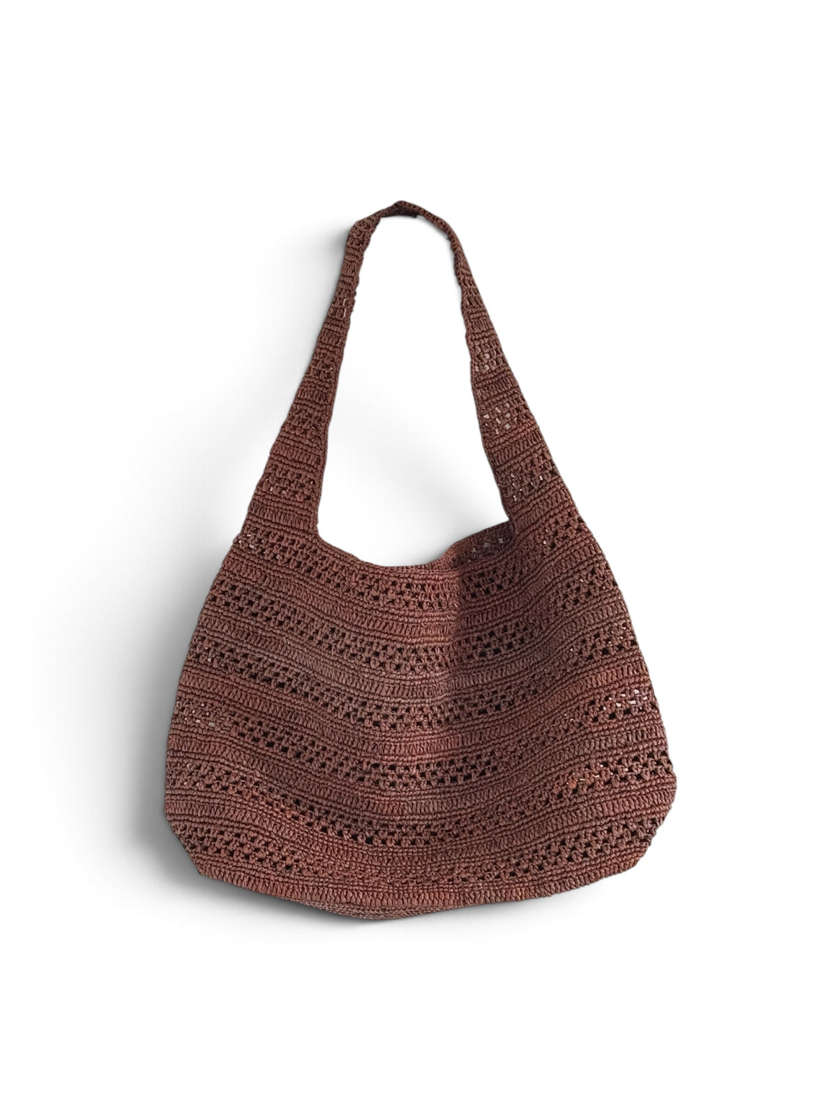BODO - Braune Raffia Tragetasche für den Herbst