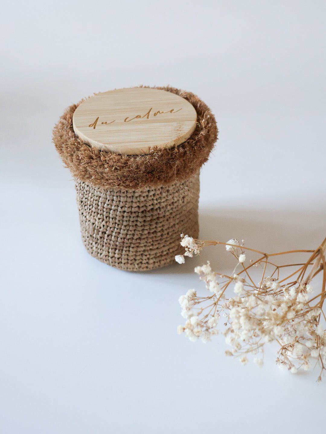 #raffia#Duftkerzen IKIALA x Du Calme - IKIALAtag1#Dekokorbduftkerzen