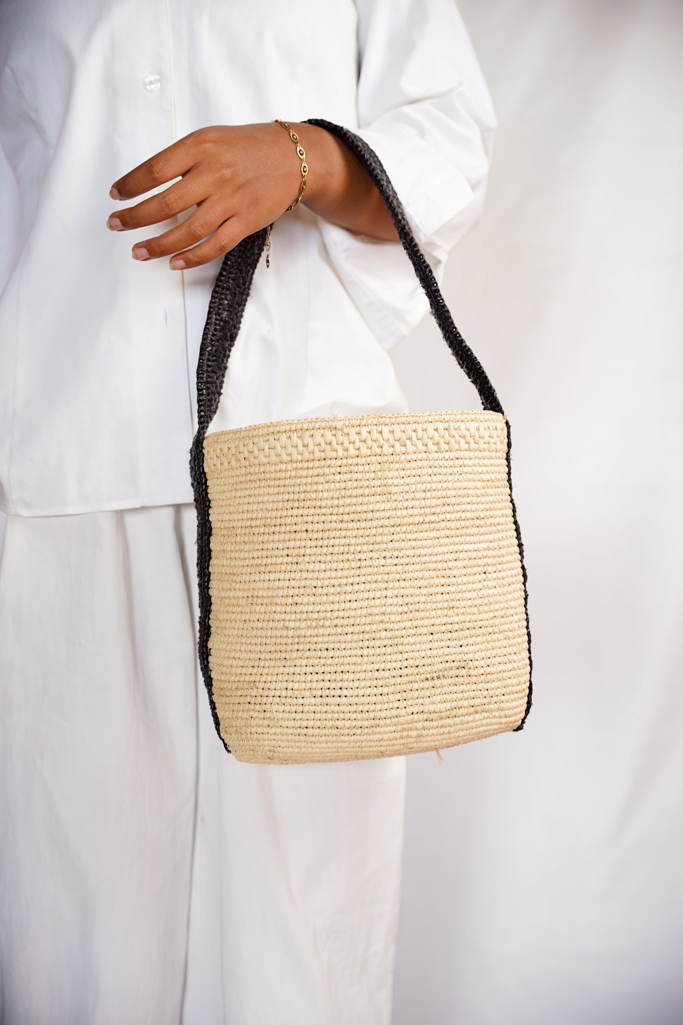raffiaJANE - Raffia Bucket Bag - IKIALAtag1Handtascheikiala