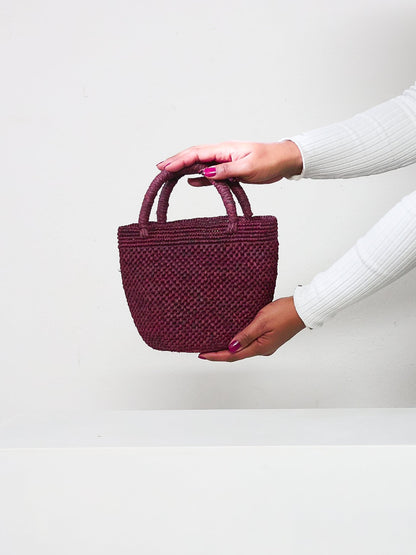 raffiaOLY Mini - Kleine Raffia Tasche als Sommertasche - IKIALAtag1ecofashionHandtasche