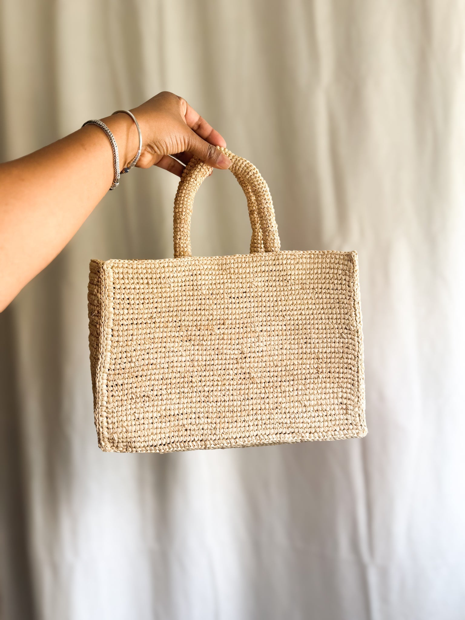 raffiaROHY - kleine Raffia Tasche - IKIALA Handtasche