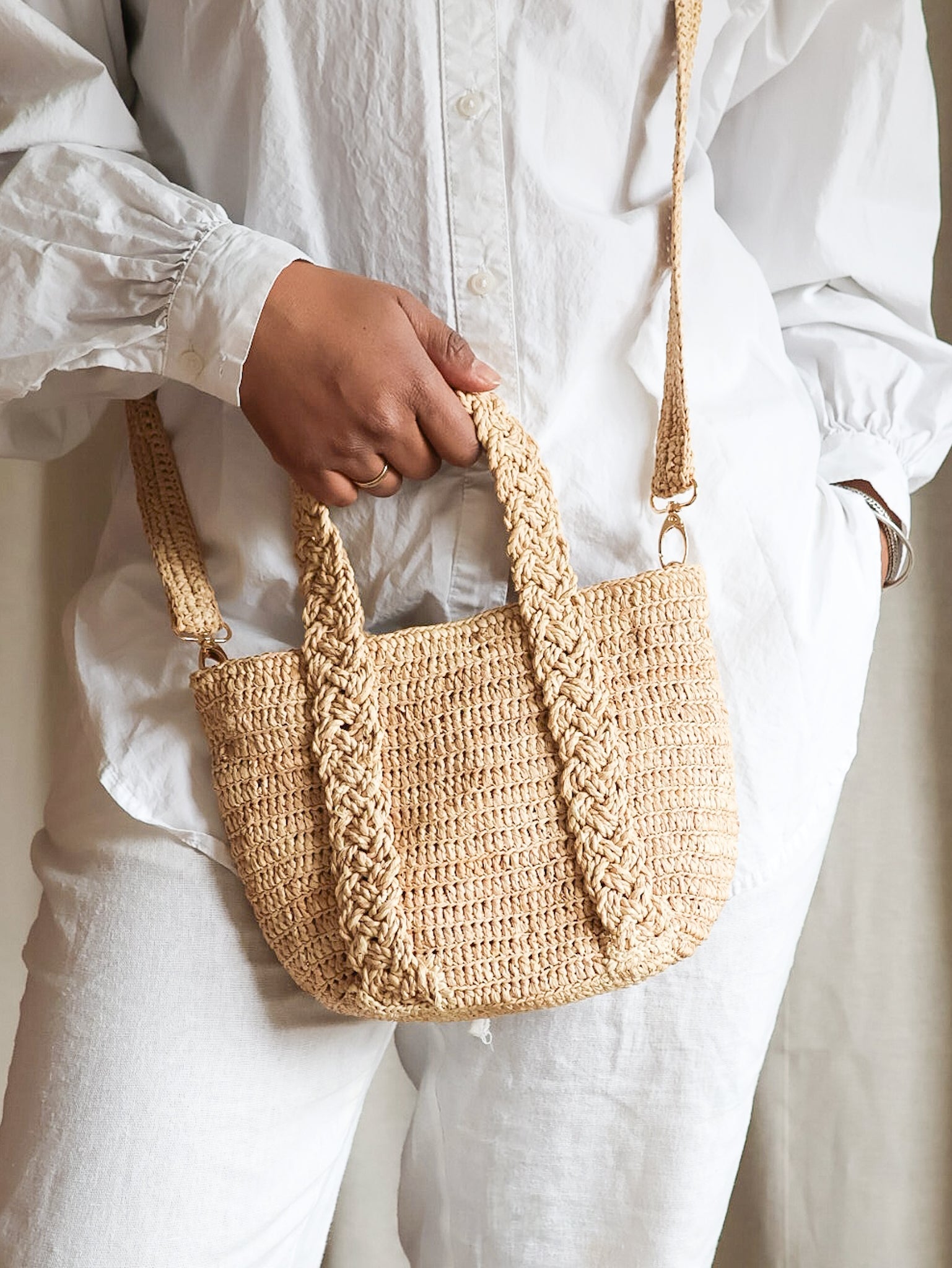 #raffia#TALY - IKIALAtag1#Handtascheikiala